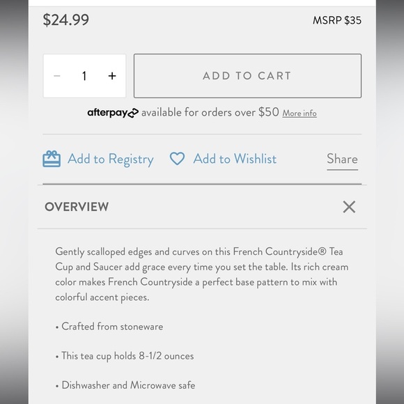 Set of 2 MIKASA French Countryside F9000 Cup & Saucer Sets - Picture 7 of 10